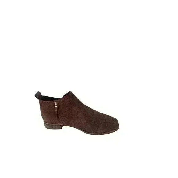 TOMS Reese Chelsea Casual Round Toe Booties Womens Forest Brown Size 11 - Picture 6 of 15